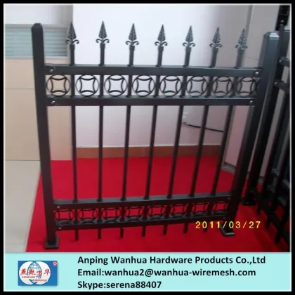 Best Offer Black Steel Security Perimeter Fence