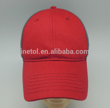 2017 Best quality inexpensive distressed plain blank mesh baseball trucker cap