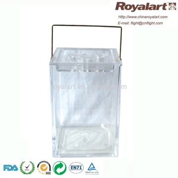 square ice bucket with handle, beer bucket