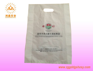Good quality PO die-cut hand bag