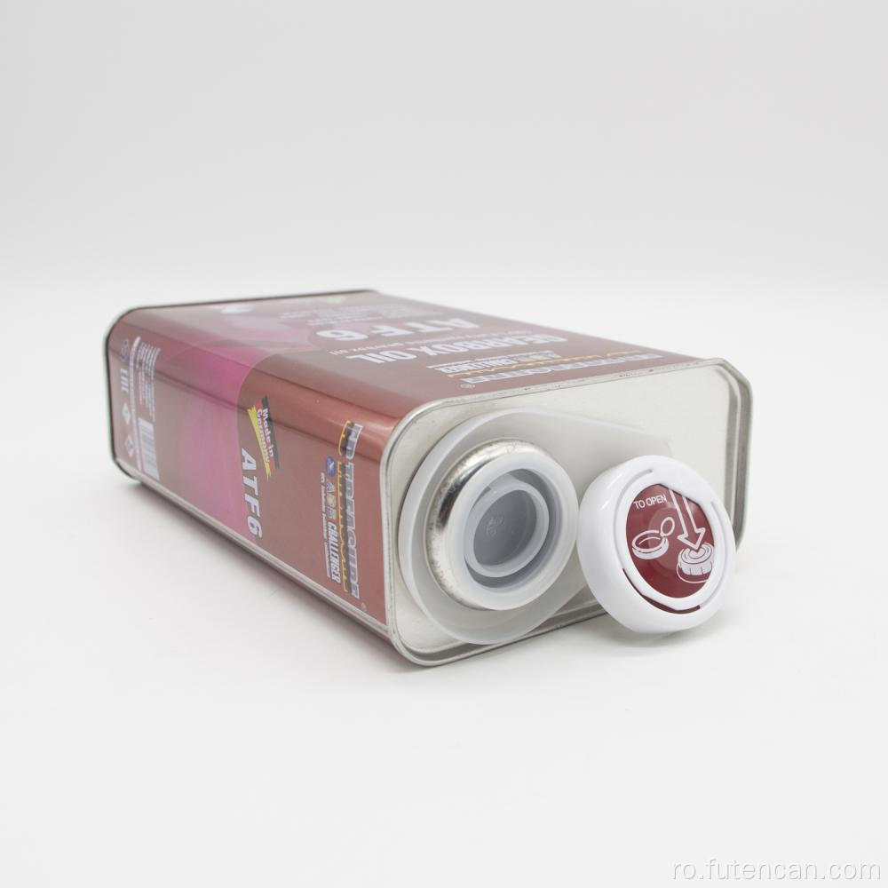 Cutie de conserve cu ulei metalic pentru motor