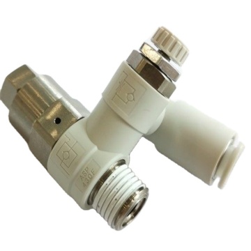 SMC ASP430F-02-08S Válvula de control de velocidad con regulador de válvulas unidireccionales operadas por piloto: información detallada y especificaciones