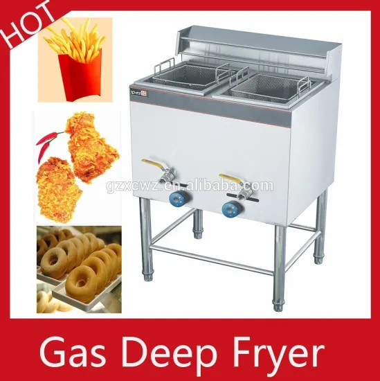 Prince industrial stainless teel big capacity gas deep french fries fryer for sale