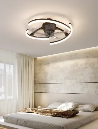 Nordic Simple Ceiling Fan Lights for Cross-Border Restaurant and Household Living Rooms