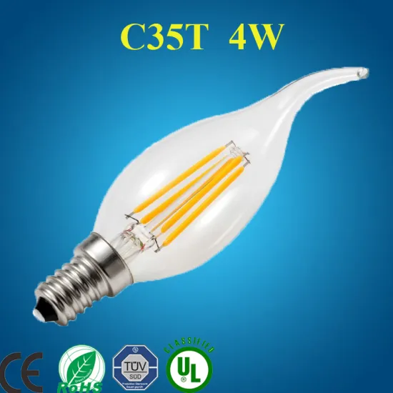 2016 PD led bulb manufacturing plant C35 E14 dimmable 2 watt LED Filament lights candle bulb