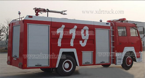 7 tan HOWO buih Fire Tender euro2