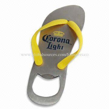 Stainless Steel Bottle Opener, Available in Various Sizes/Shapes, Customized Logo Print is Accepted
