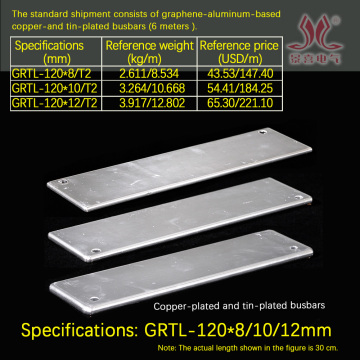 Barras colectoras premium de grafeno y aluminio