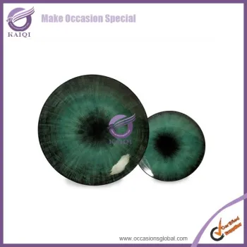 18195 green Charger Plates BULK INDIVIDUAL SAMPLE