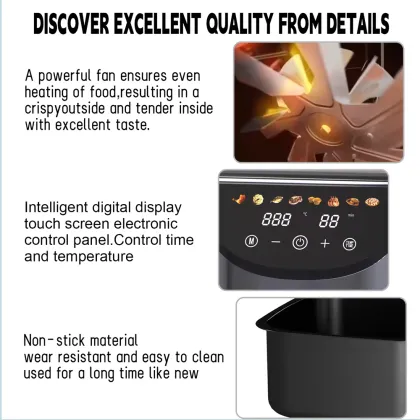 Top Air Fryer Suppliers and Products: Junwei ZG-96-TP, AirFryer Fyer, Smart Electric Friteuse, Hamilton Beach, Chicken Restaurant Grade, Square Air Fryer