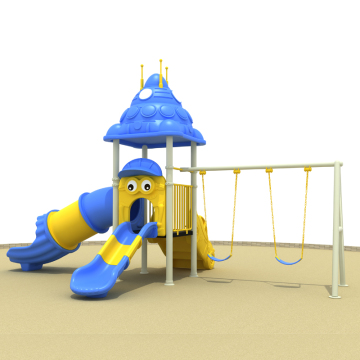kindergarten playground with swing