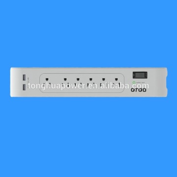 UL etl 6 outlet power strip with surge protector/ American usa power strip with dual usb port/American socket