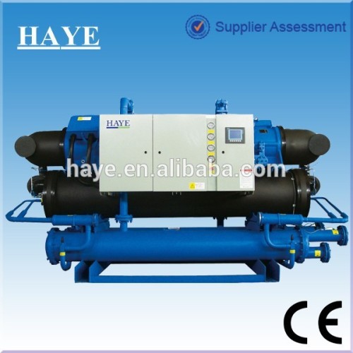 Industrial Water Cooled Screw Water Chiller R134a double compressors