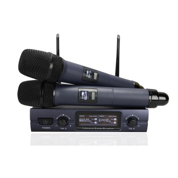 SV-322 One Drags Two Hot Sales VHF Wireless Microphone for Karaoke
