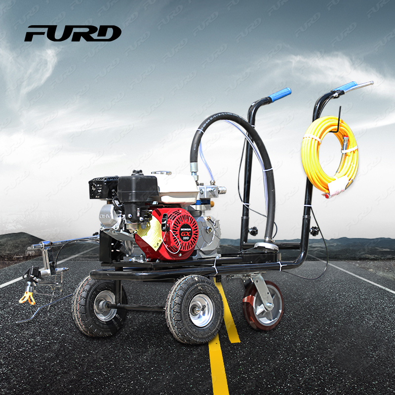 Hand push road cold spray line drawing machine runway marking equipment with good price