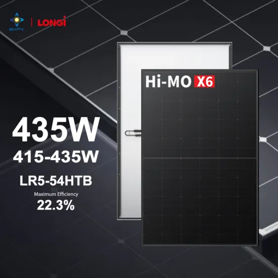 Longi Hi-Mo X6 LR5-54HTB Solar Panels: High-Efficiency Monocrystalline Photovoltaic Modules in 415W, 420W, 425W, 430W, and 435W Capacities