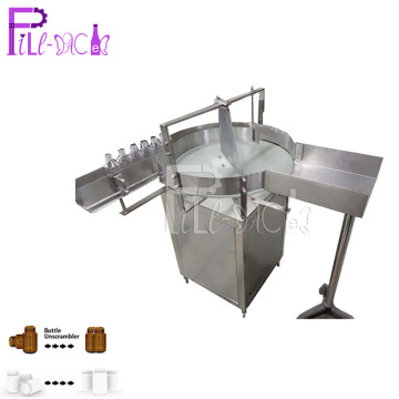 Semi-Automatic Rotary PET Bottle Feeding and Sorting Machine with Motor and Water System