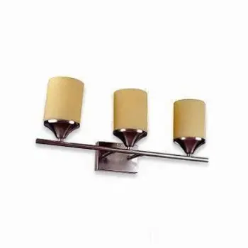 Modern Glass Wall Lamp with Three Shades, Suitable for Home and Hotel Decoration