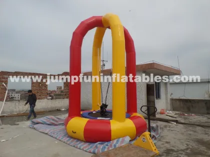 New games Inflatable Jump Trampoline for bungee sport
