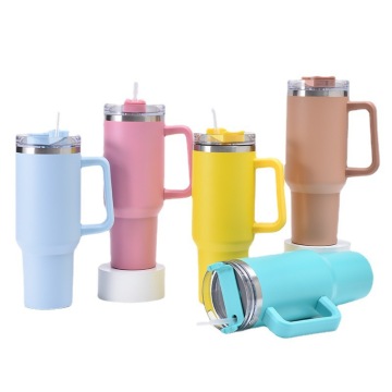 Stainless steel insulated and cold cup with handle