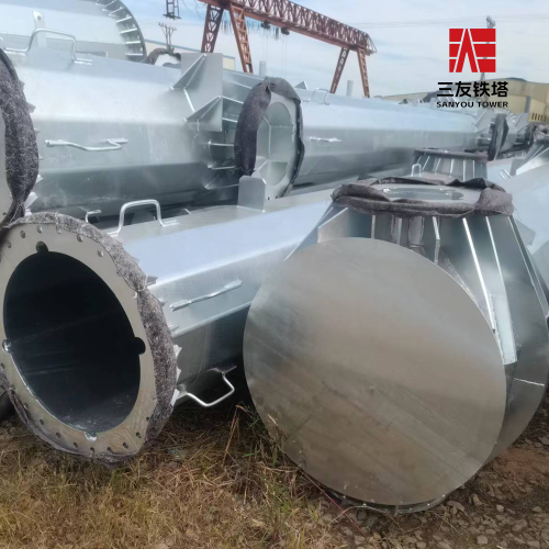 Poste de tubo de aço durável para suporte estrutural