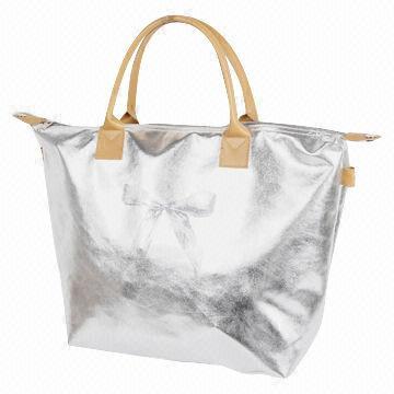 Shopping bag, made of sliver PU