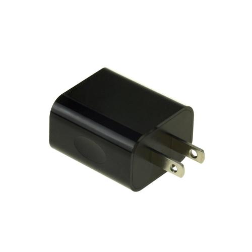 Chargeur de téléphone USB 12W Adaptateur mural USB noir