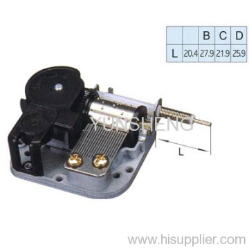 Flexible Rotating Shaft Musical Movement 