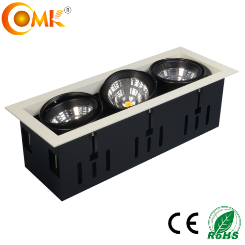 High power 3*1*30W COB led grille light fixture