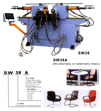 Double-Headed Hydraulic Pipe Bending Machine for Precision Stainless Steel Oval Exhaust Tube Bending