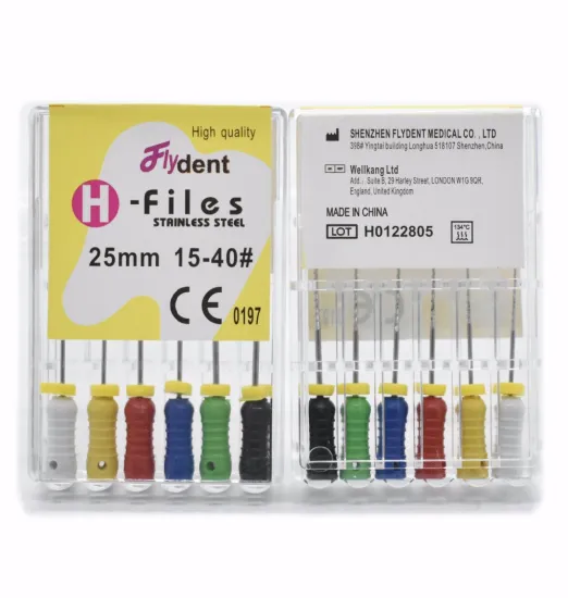 Teeth whitening dental H files root canal endo files dental hand files stainless steel K H R files