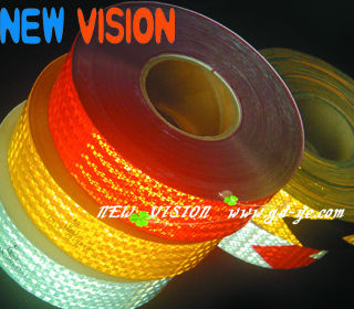 High adhesive road safety reflective caution tape