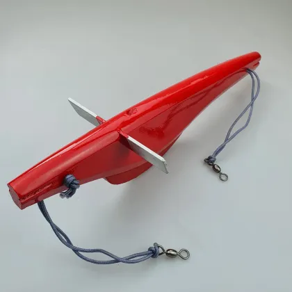 15-Inch Wooden Teasers for Saltwater Big Game Fishing - Top Water Marlin and Wahoo Bait