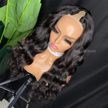 Wholesale 180% Density Wavy Natural V Part Wig for Black Women - Fast Shipping
