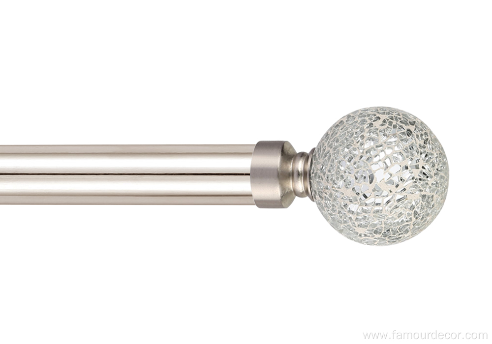 Mosaic ball finial Curtain Rod