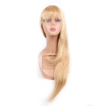 613 Honey Blonde Color Remy Brazilian Straight Human Hair Wig 24 inch For Black Women