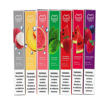 Custom Logo Puff Plus 0%Nic Disposable Vape 800puffs