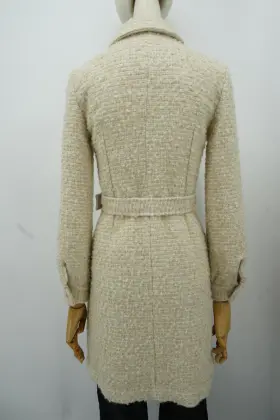 ladies coats long sleeve tweed fabric ladies dress