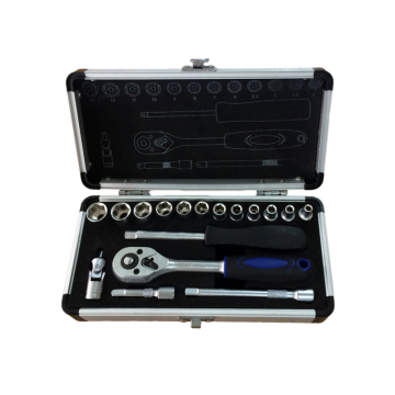 17pcs Kraft Hand Tool Aluminium Tool Box Kit