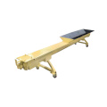 Inclined flexible screw conveyor