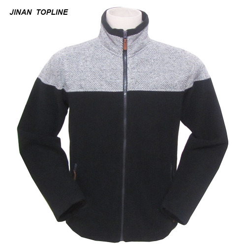 Herren Polar Fleece Jacke mit Tasche