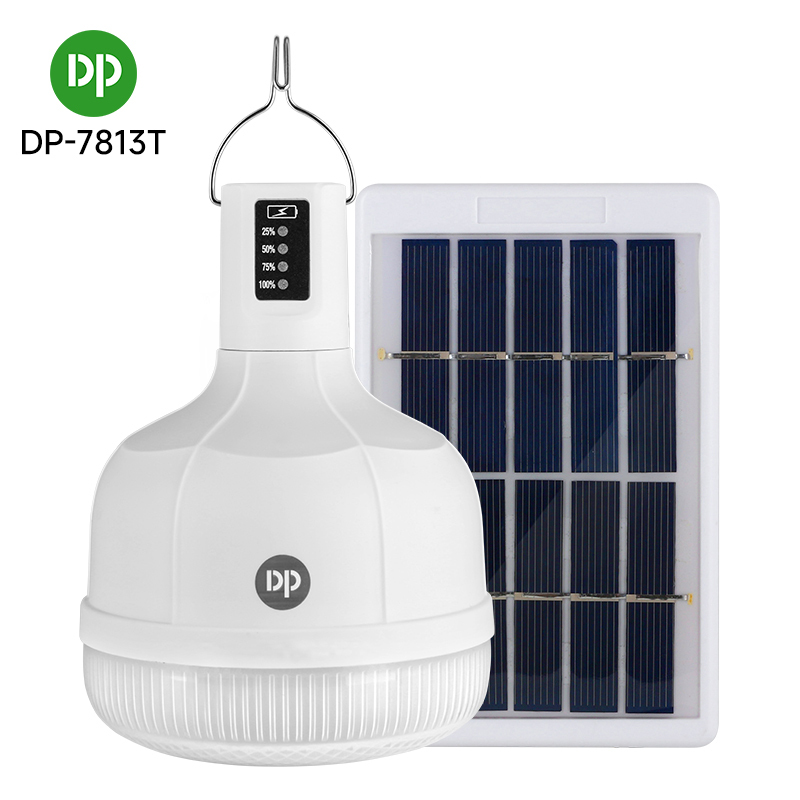 Outdoor Solar Panel Charging LED Emergency Light Bulb