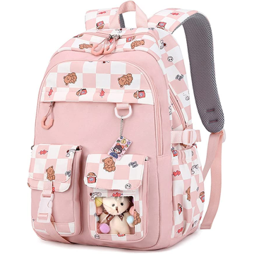 Mochila para chicas bolsas de la escuela de moda linda mochila de oso