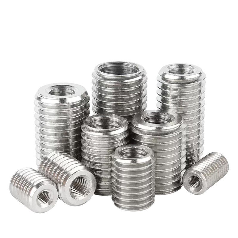 High Quality 304 Stainless Steel Screw Thread Sheath Factory Direct Inner Outer Teeth Nuts Galvanized Zinc Plated Mining-GB