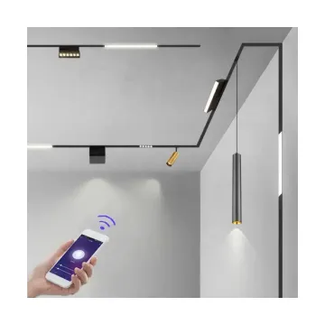 Tuya Ultra Thin Stretch Ceiling White Linear Magnetic Track Light