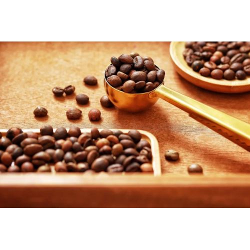 Granos de café dulces soleados