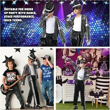 Dance Star Costume for Kids 80s Disco Cosplay