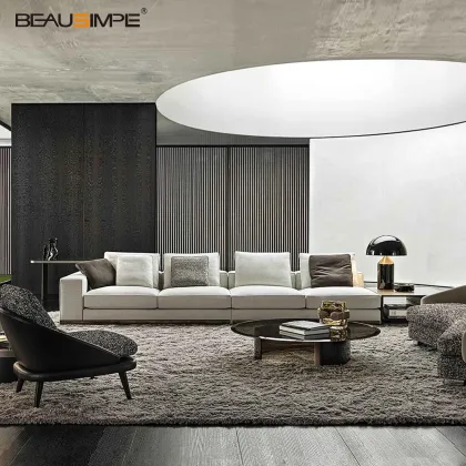 Italian Minimalist Luxury Modular Sectional West Sofa