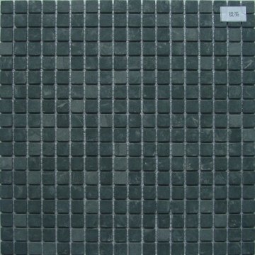 Classical Black Classical Stone Mosaic Wall Tile Hall Decoration Material