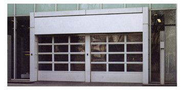 Garage Door Make of Aluminum Transpansparent